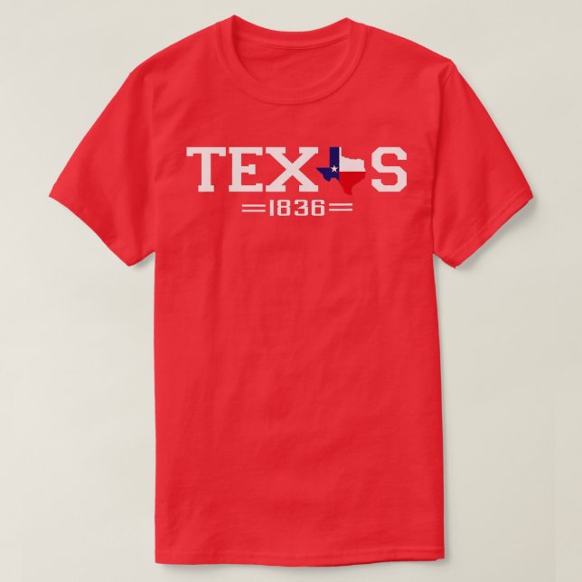 Camiseta Bandera de Texas por el Día de la Independencia de (Diseño del anverso)