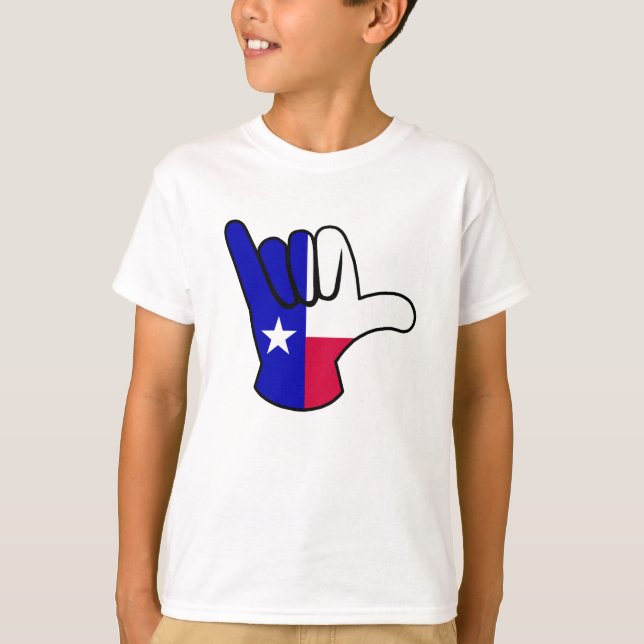 Camiseta Bandera de Texas Shaka (Anverso)