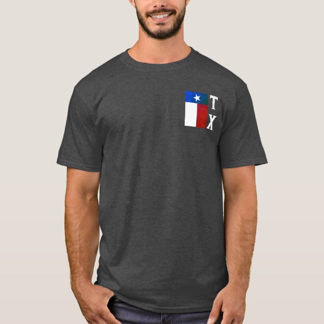 Camiseta Bandera de Texas (vertical) (Anverso)