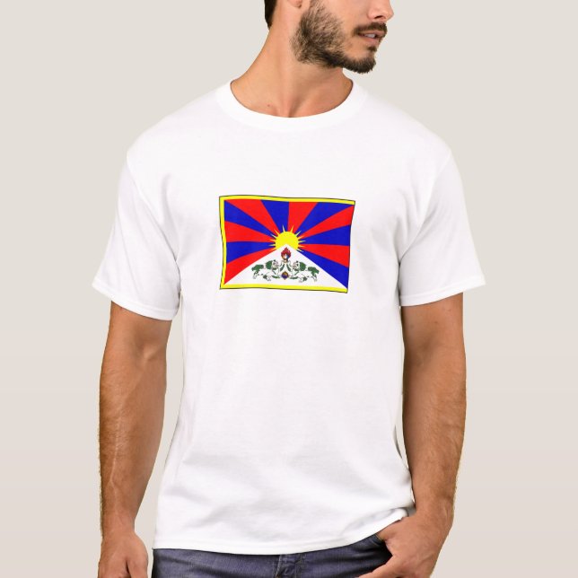 Camiseta Bandera de Tíbet (Anverso)