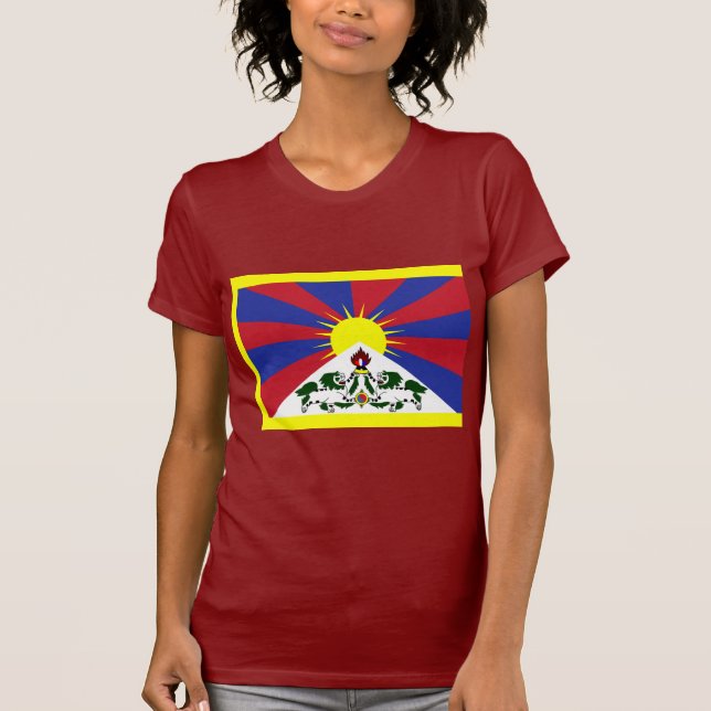 Camiseta Bandera de Tíbet (Anverso)