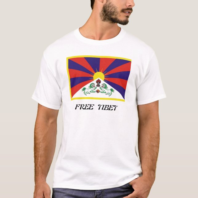 Camiseta Bandera de Tíbet (Anverso)