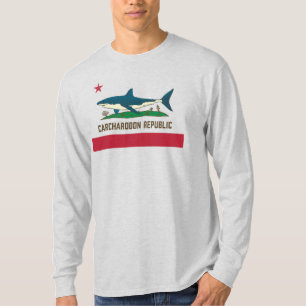 Camiseta Bandera de tiburón blanco de la República de Carch