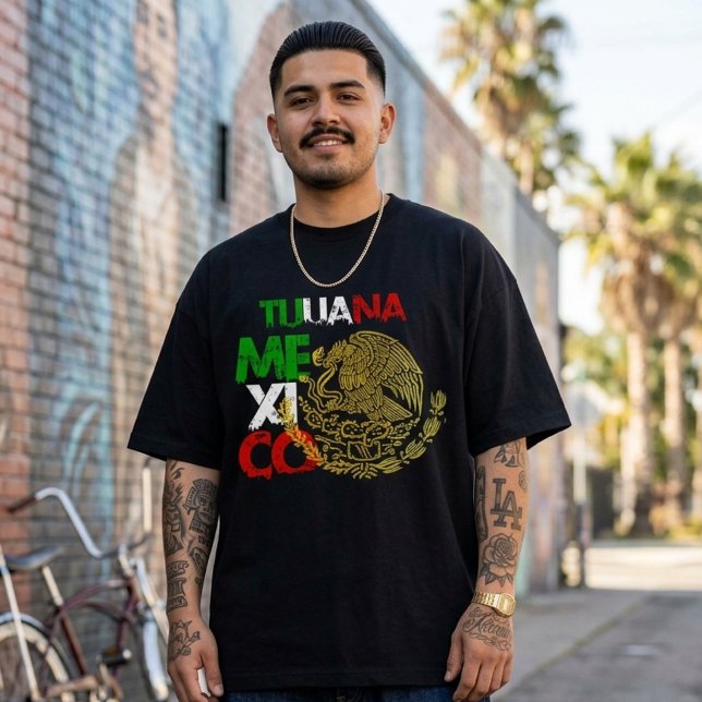 Camiseta Bandera de Tijuana México  (Tijuana Mexico Flag T-Shirt)