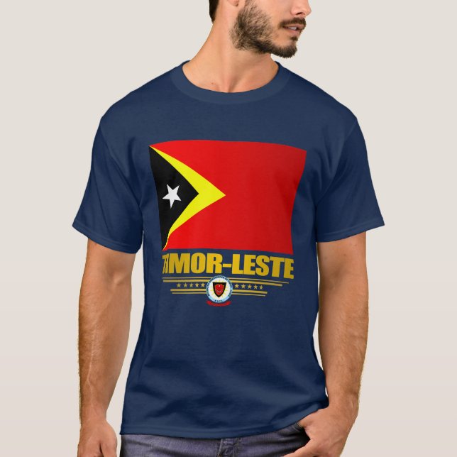 Camiseta Bandera de Timor Oriental (Anverso)