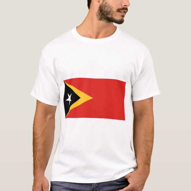 Camiseta Bandera de Timor Oriental (Anverso)