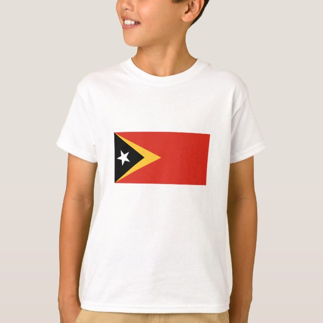 Camiseta Bandera de Timor Oriental (Anverso)