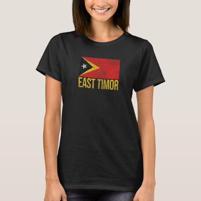 Camiseta Bandera de Timor Oriental Dili (Anverso)