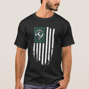 Camiseta Bandera de tiras de clan blindado estadounidense e