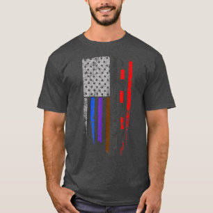Camiseta Bandera de tiras y estrellas de BJJ Jiu Jitsu