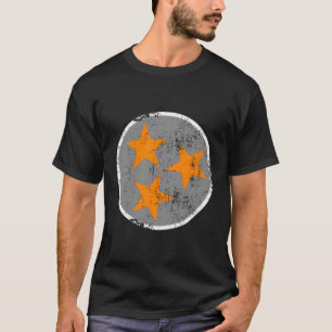 Camiseta Bandera De Tn Naranja Gris Con Distancia Tennessee