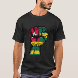 Camiseta Bandera de Togo Puño Togolés Raíces Togolesas Orgu