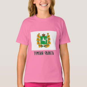 Camiseta Bandera de Tomsk Oblast