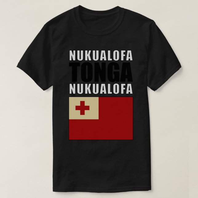 Camiseta Bandera de Tonga (Diseño del anverso)