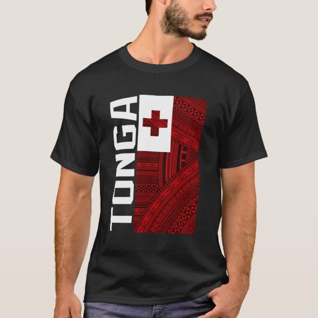 Camiseta Bandera de Tonga (Anverso)