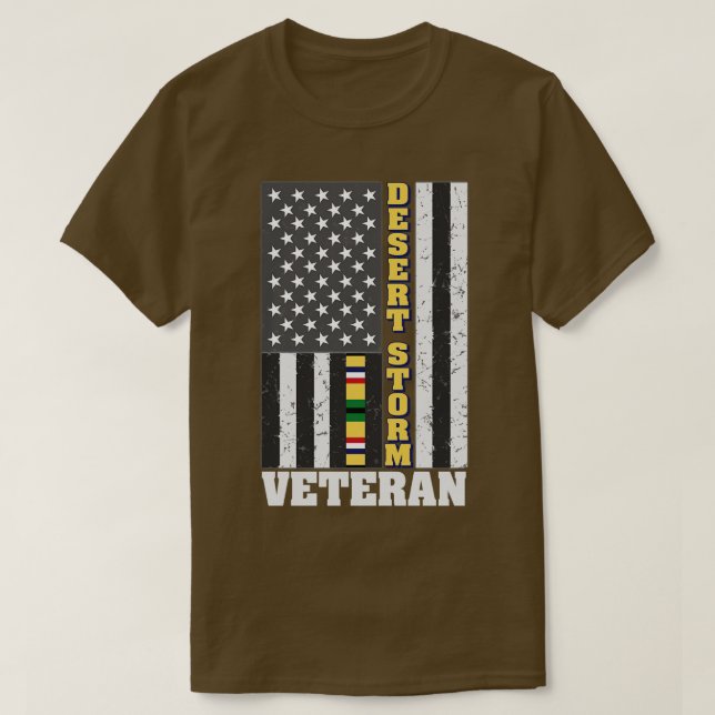 Camiseta Bandera de tormenta del desierto (Diseño del anverso)