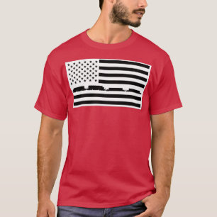 Camiseta Bandera de trabajadores ferroviarios de color blan