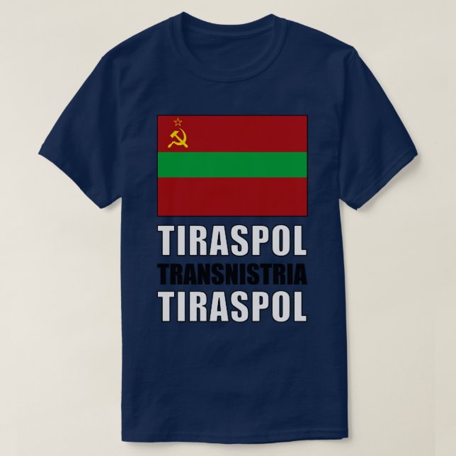 Camiseta Bandera de Transnistria (Diseño del anverso)