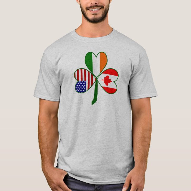Camiseta Bandera de trébol canadiense (Anverso)