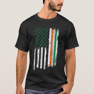 Camiseta Bandera de trébol irlandés americano Us Paddy St P