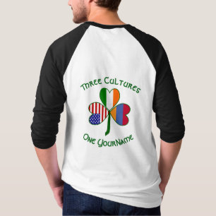 Camiseta Bandera de trébol personalizada armenia irlandesa 