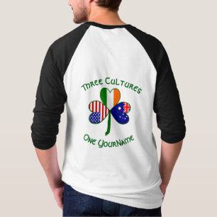 Camiseta Bandera de trébol personalizada australiana irland