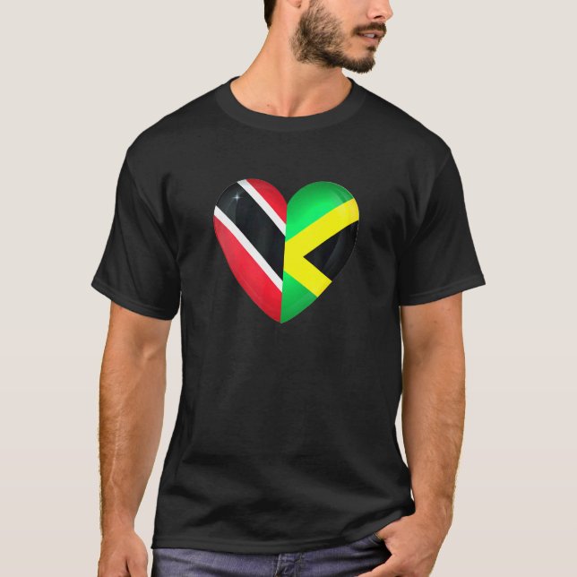 Camiseta Bandera de Trinidad y Tobago Bandera jamaiquina Tr (Anverso)