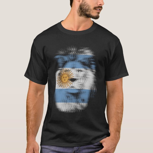 Camiseta Bandera de Trippy de Argentina EDM ríe música tecn (Anverso)