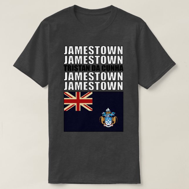 Camiseta Bandera de Tristán da Cunha (Diseño del anverso)