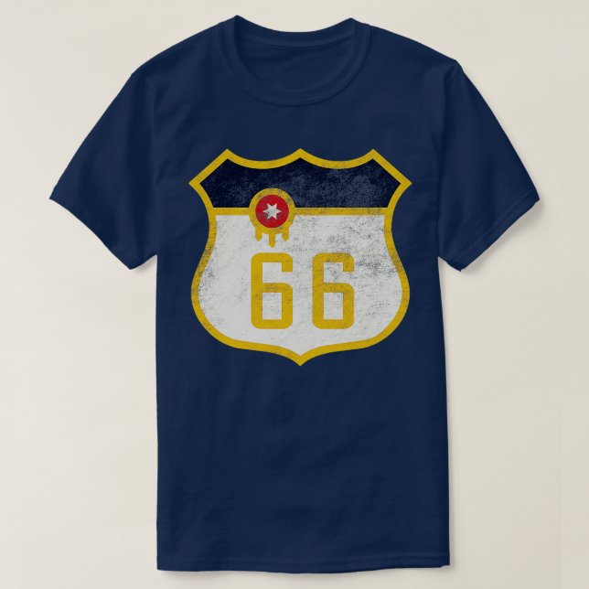 Camiseta Bandera De Tulsa 66 En Problemas (Diseño del anverso)