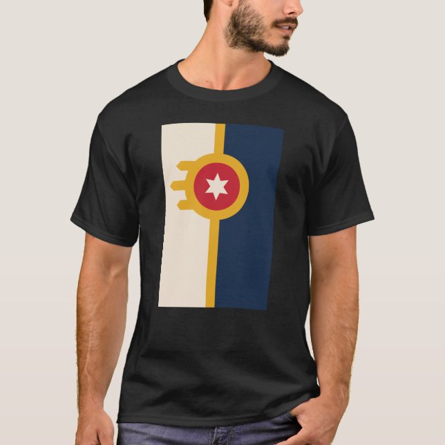 Camiseta Bandera de Tulsa, Oklahoma (Anverso)