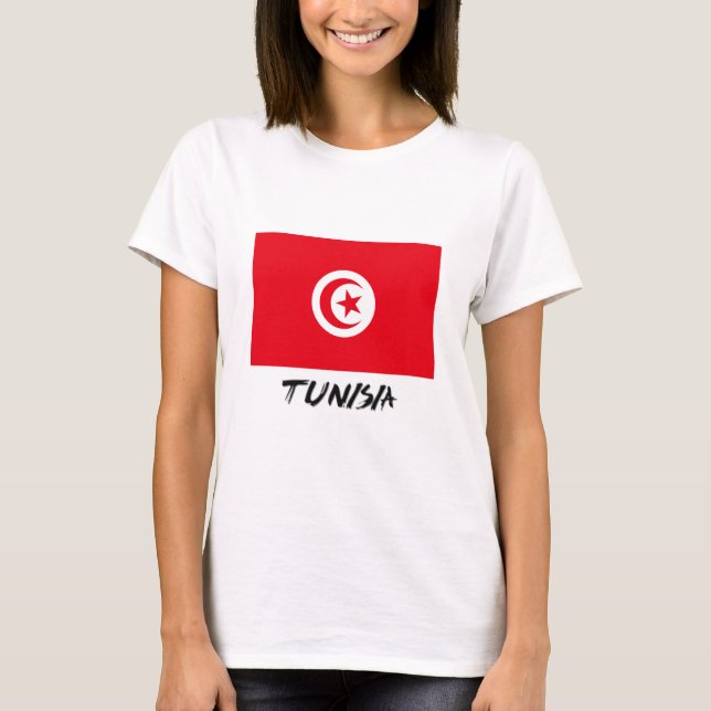 Camiseta Bandera de Túnez (Anverso)