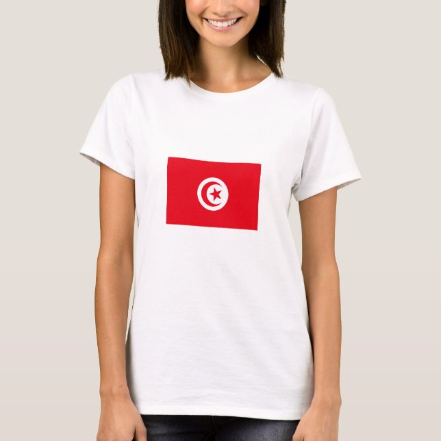 Camiseta Bandera de Túnez (Anverso)