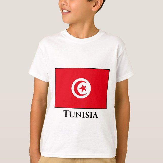 Camiseta Bandera de Túnez (Anverso)