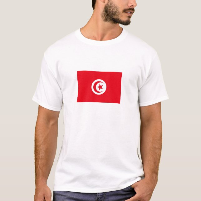Camiseta Bandera de Túnez (Anverso)