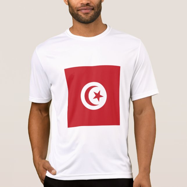 Camiseta Bandera de Túnez (Anverso)