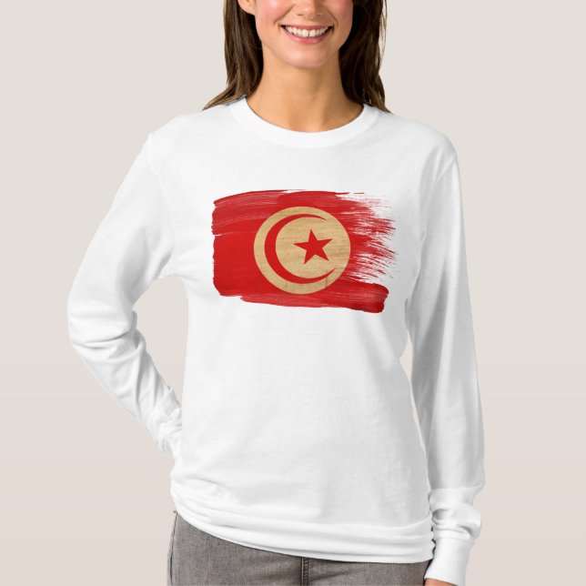 Camiseta Bandera de Túnez (Anverso)
