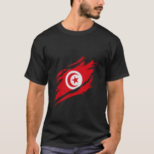 Camiseta Bandera de Túnez Patrimonio Orgullo tunecino Vinta
