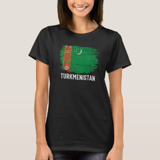 Camiseta Bandera de Turkmenistán vintage