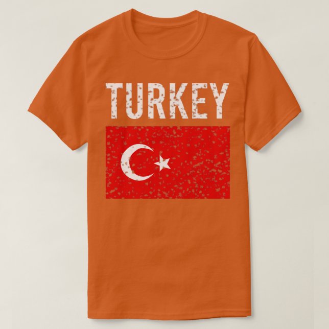 Camiseta Bandera de Turquía (Diseño del anverso)