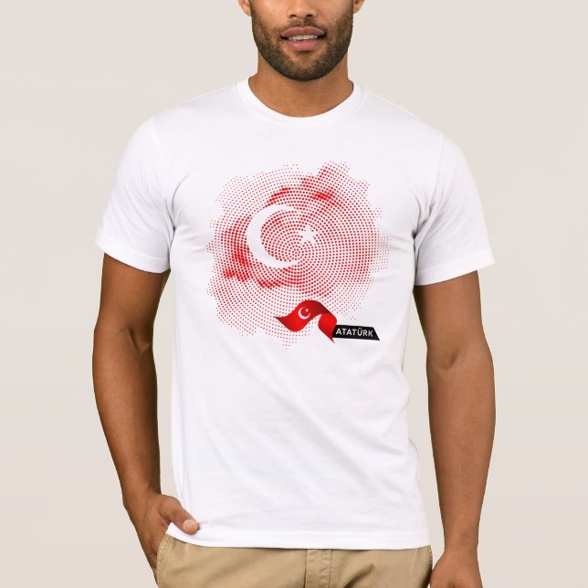 Camiseta bandera de Turquía (Anverso)