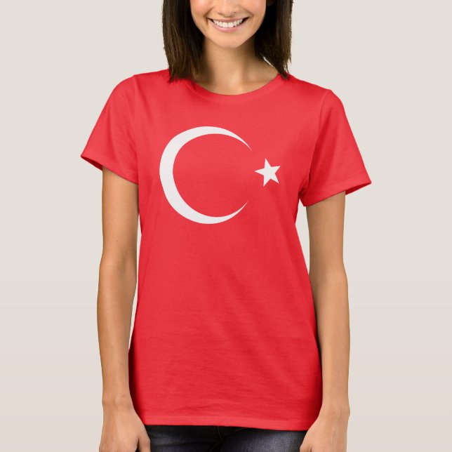 Camiseta Bandera de Turquía (Anverso)