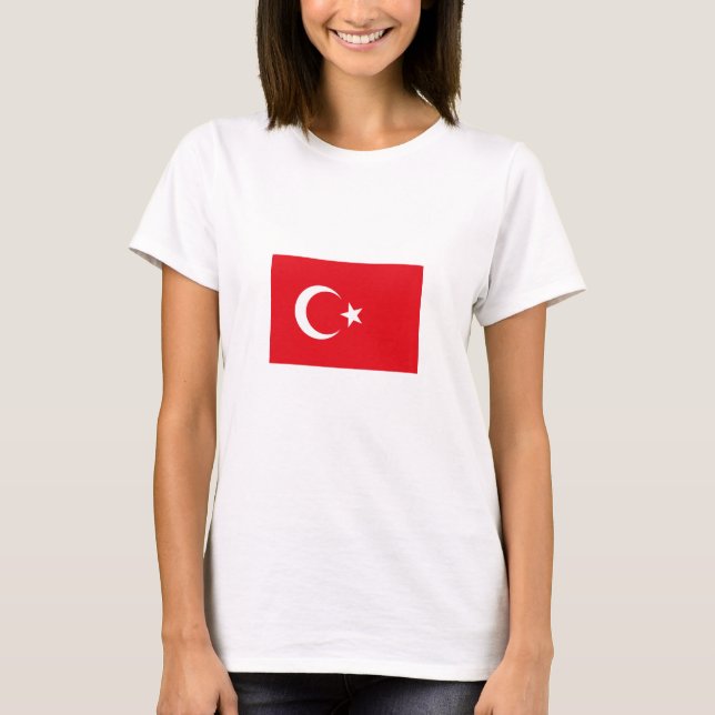 Camiseta Bandera de Turquía (Anverso)