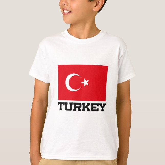 Camiseta Bandera de Turquía (Anverso)