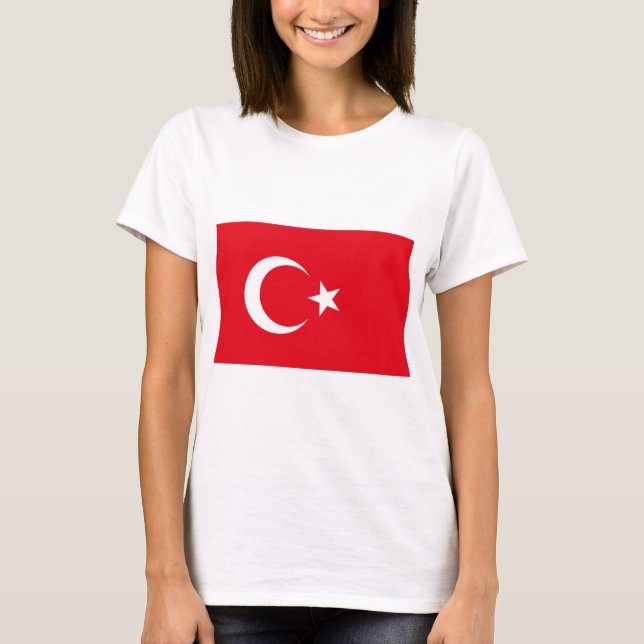 Camiseta Bandera de Turquía (Anverso)