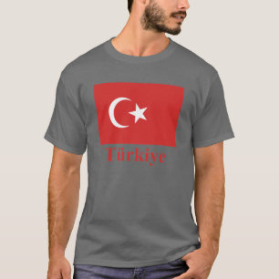 Camiseta Bandera de Turquía con nombre en turco