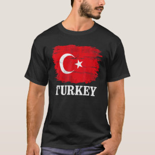 Camiseta Bandera de Turquía vintage para turco