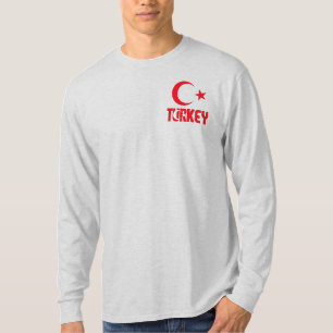 Camiseta Bandera de Turquía y patriota del escudo de armas