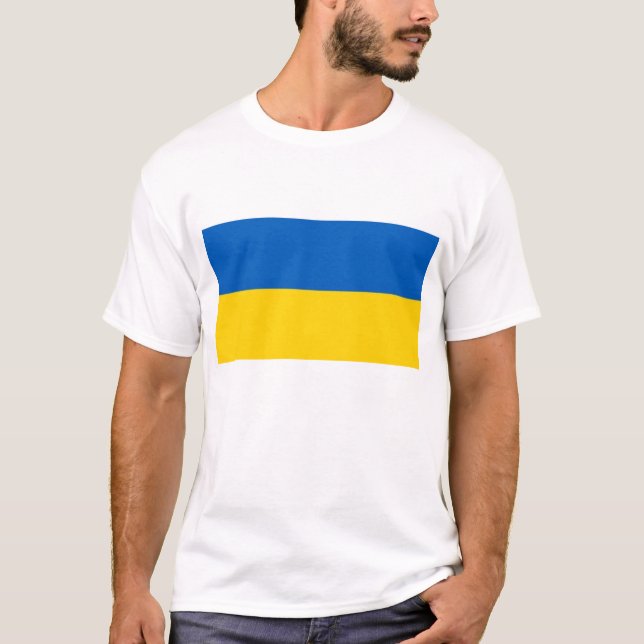 Camiseta Bandera de Ucrania (Anverso)
