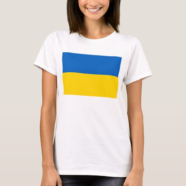 Camiseta Bandera de Ucrania (Anverso)